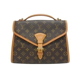 LOUIS VUITTON shoulder handbag Bernia Monogram canvas leather brown